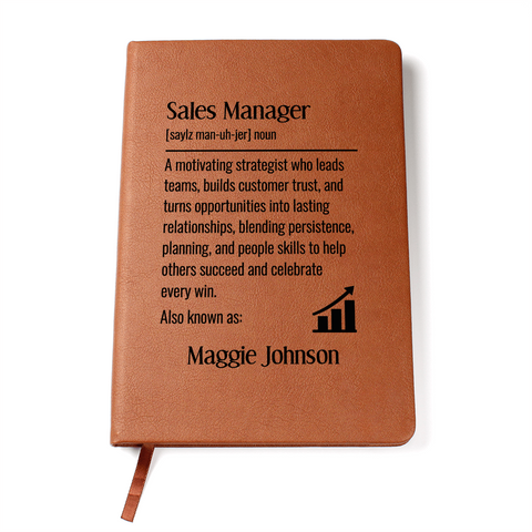 Personalized Gift Sales Manager Journal