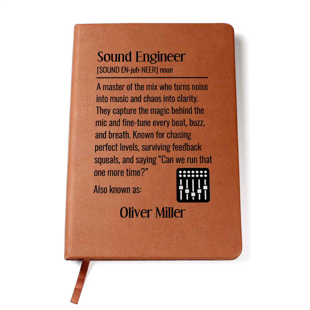 Personalized Sound Engineer Journal