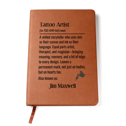 Tattoo Artist Personalized Journal