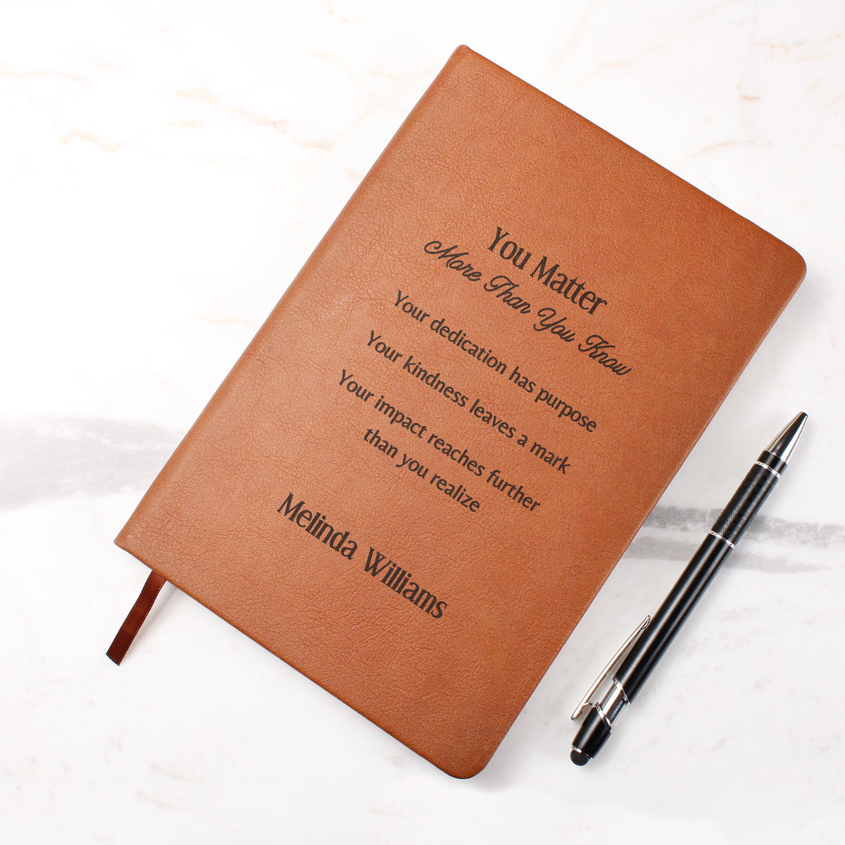 Personalized Engraved Appreciation Journal You Matter
