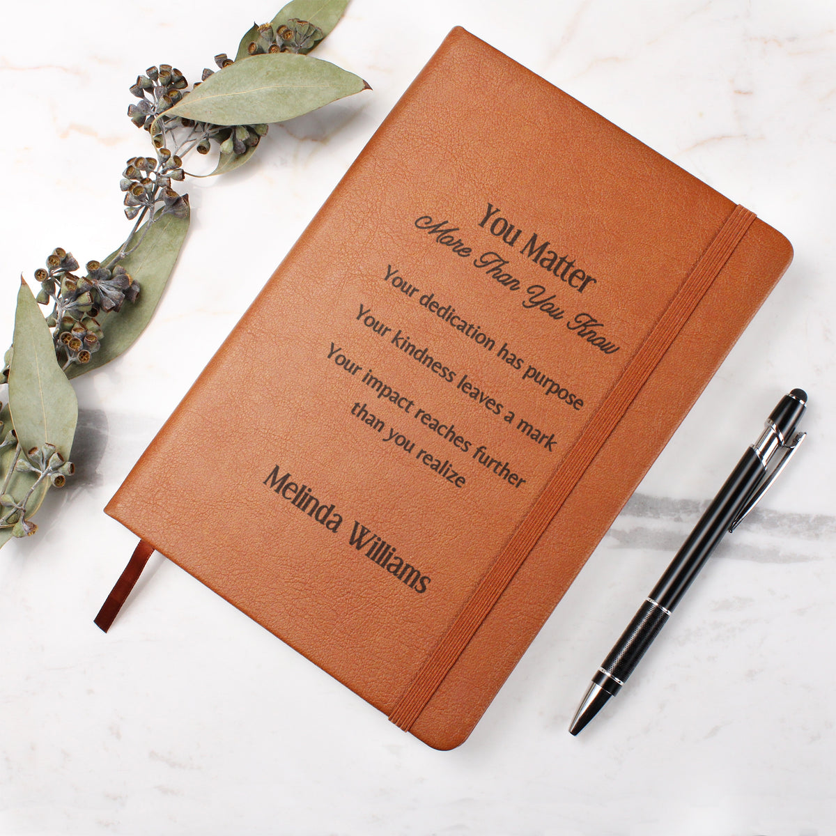 Personalized Engraved Appreciation Journal You Matter