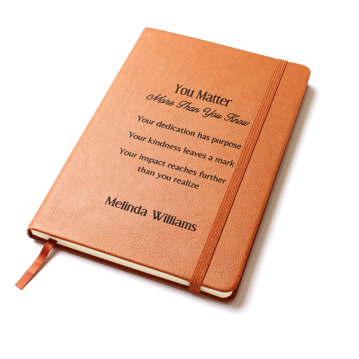 Personalized Engraved Appreciation Journal You Matter