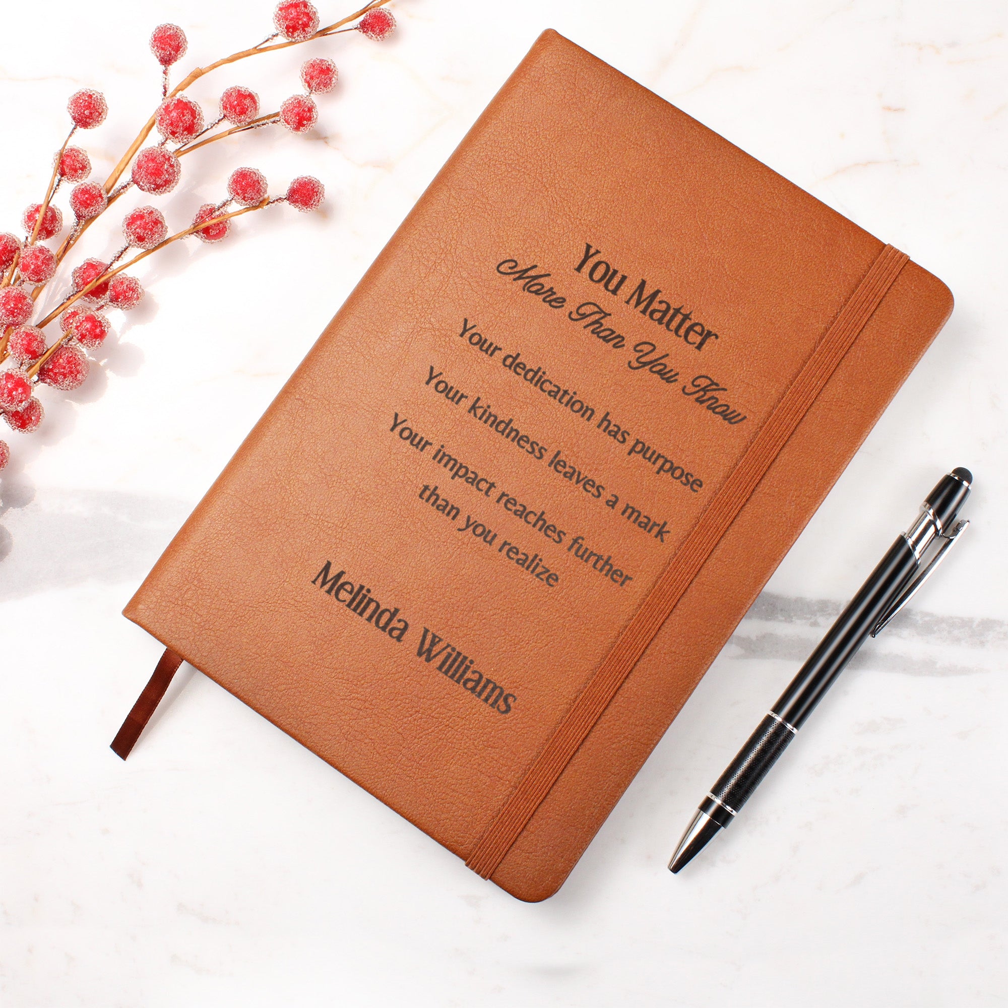 Personalized Engraved Appreciation Journal You Matter
