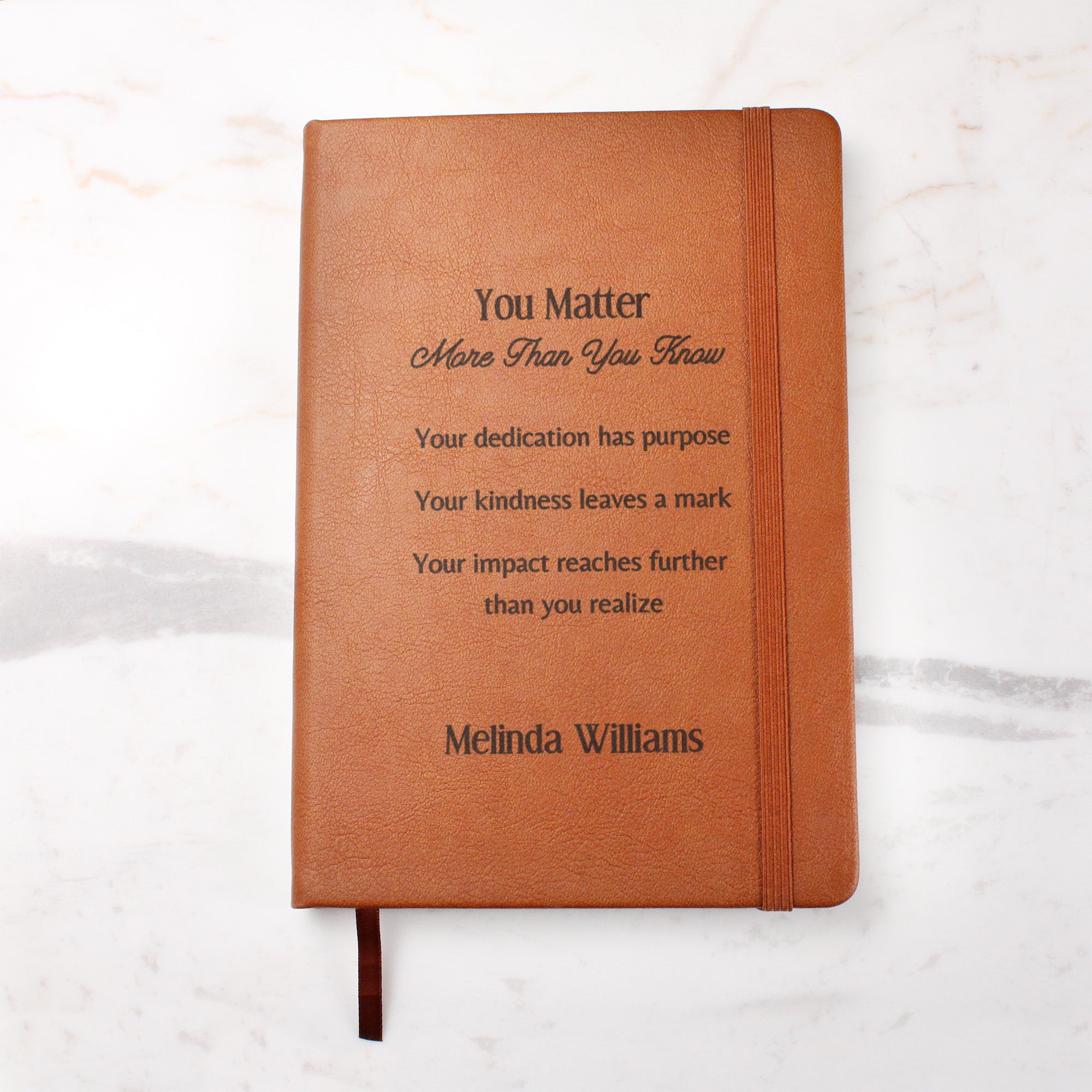 Personalized Engraved Appreciation Journal You Matter