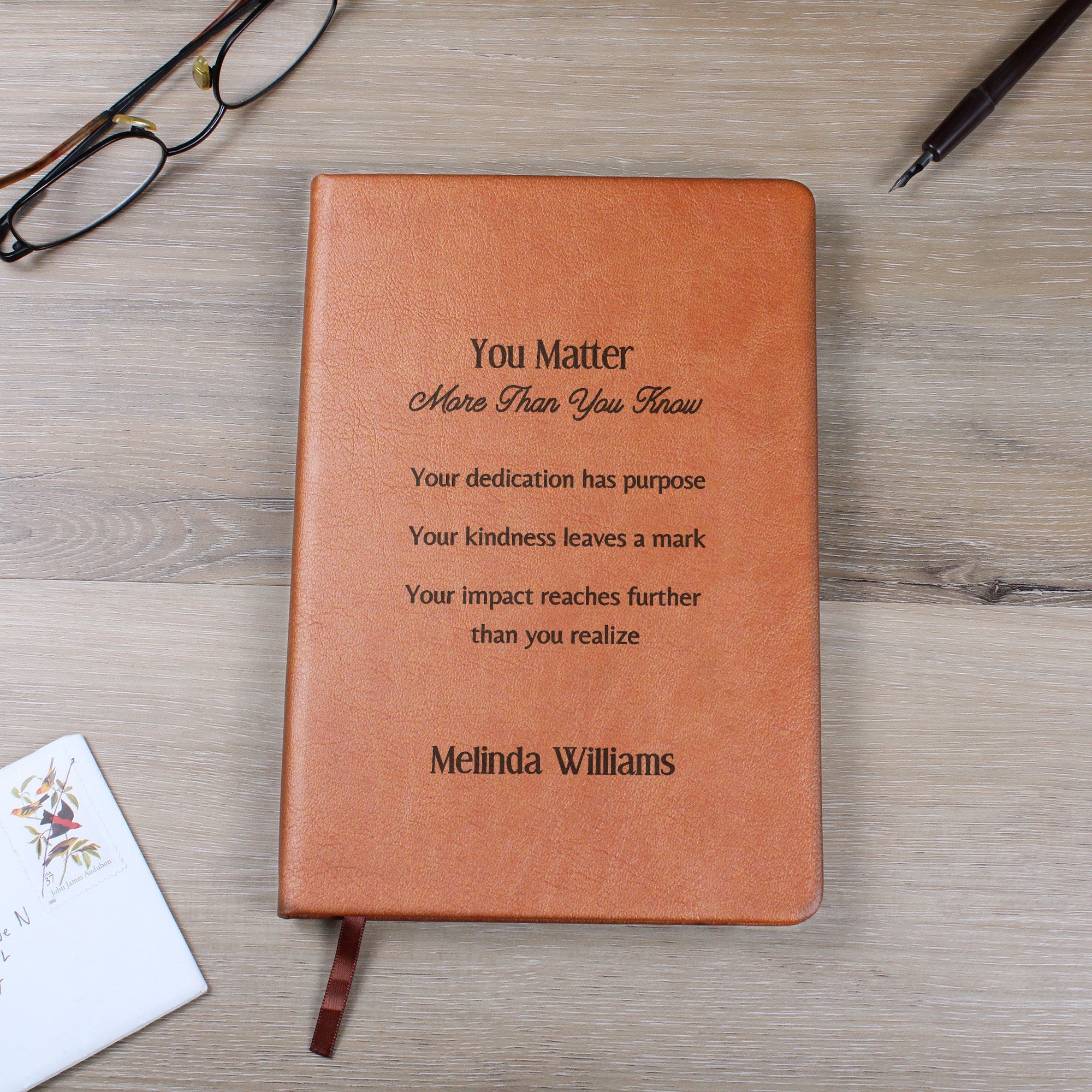 Personalized Engraved Appreciation Journal You Matter
