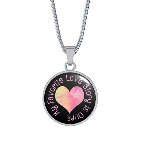 My Favorite Love Story Pendant Necklace