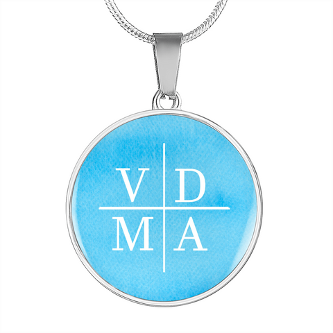 VDMA Lutheran Faith Necklace On Sky Blue Background