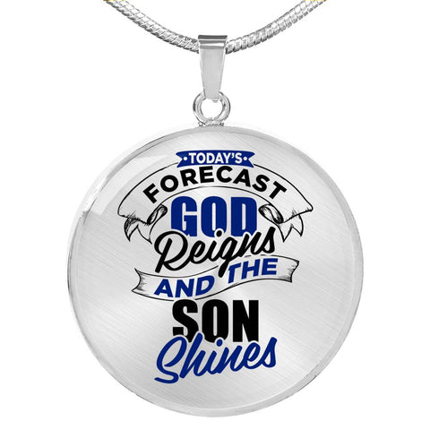 God Reigns and the Son Shines Pendant Necklace