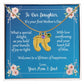 To Daughter On First Mother's Day Personalized Baby Foot Necklace Love Mom and Dad
