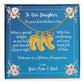 To Daughter On First Mother's Day Personalized Baby Foot Necklace Love Mom and Dad