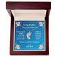 To Daughter On First Mother's Day Personalized Baby Foot Necklace Love Dad