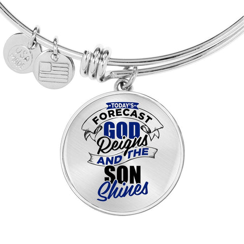 God Reigns and the Son Shines Bangle Bracelet