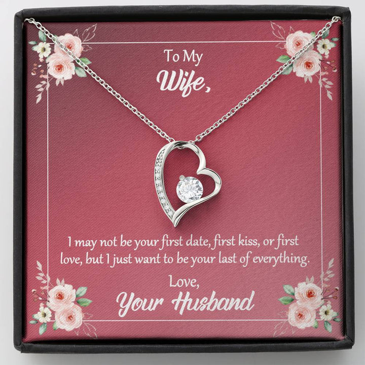 Personalized To My Wife Necklace For Women I Love You Wife From Husband  Birthday Anniversary Wedding Valentines Day Pendant Customized Gift Box  Message Card - Teecentury.com